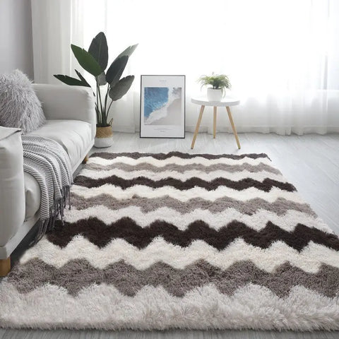 Navak Carpet Soft Shaggy Carpet Living Room Fluffy Children Rugs Large Beige Plush Area Rug for Bedroom Kids Room Nursery Modern Home Decor