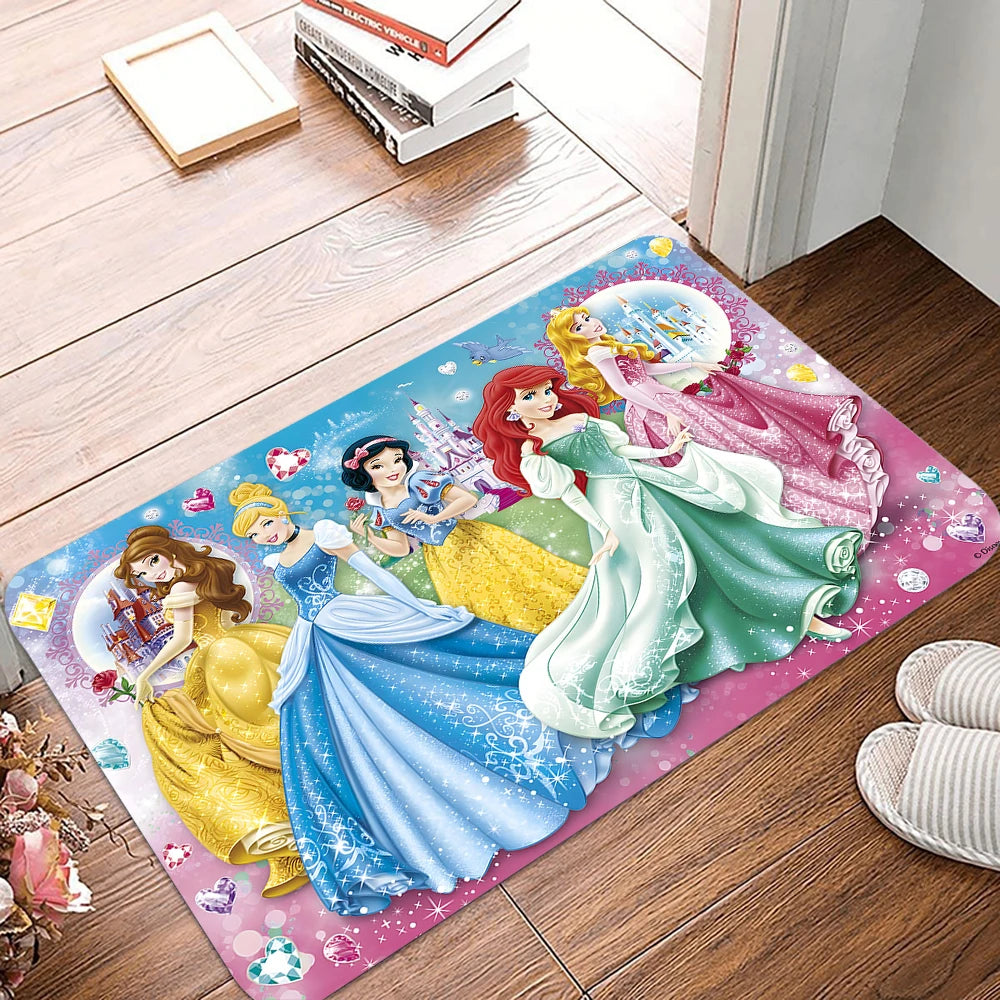 Navak Carpet Daily Picks Cartoon Disney Princess Door Mat Entrance Non-slip Doormat Washable Kitchen Carpet Hallway Rugs Bathroom Bath Door Mats