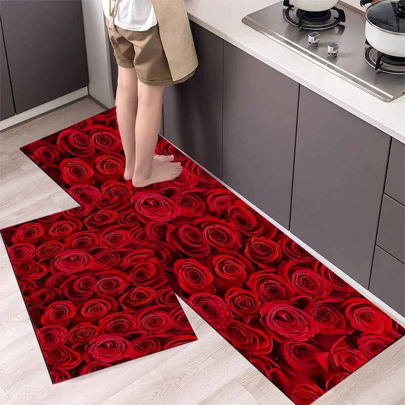 Navak Carpet Kitchen Mat Carpet for Floor Home Entrance Doormat Bedroom Living Room Decor Bedside Rug Hallway Balcony Bathroom Anti-Slip Mat