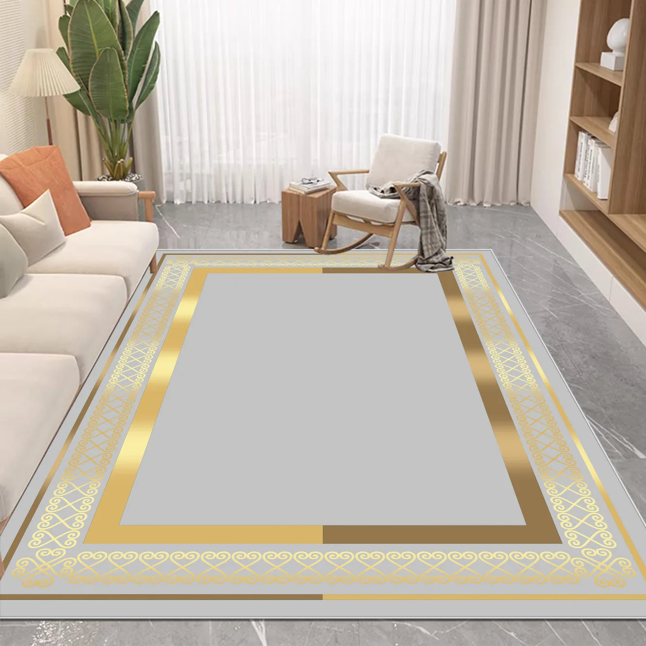 Navak Carpet Nordic Luxury Style Carpet in The Living Room Easy Clean Absorbent Soft Mat Antiskid Lounge Decor Rugs Big Size Room Floor Mats