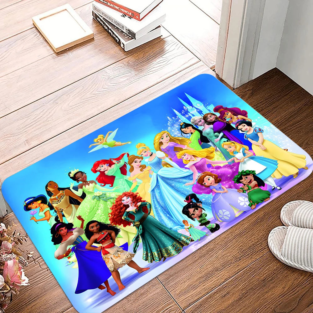 Navak Carpet Daily Picks Cartoon Disney Princess Door Mat Entrance Non-slip Doormat Washable Kitchen Carpet Hallway Rugs Bathroom Bath Door Mats