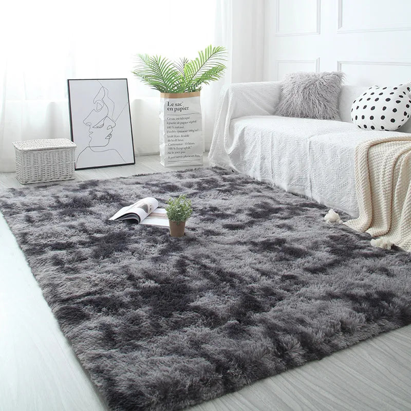 Navak Carpet White Fluffy Hall Carpet Modern Living Room Bedroom Home Decor Large Mats Thickened Non-Slip Girl Children's Room Pink Furry Rug
