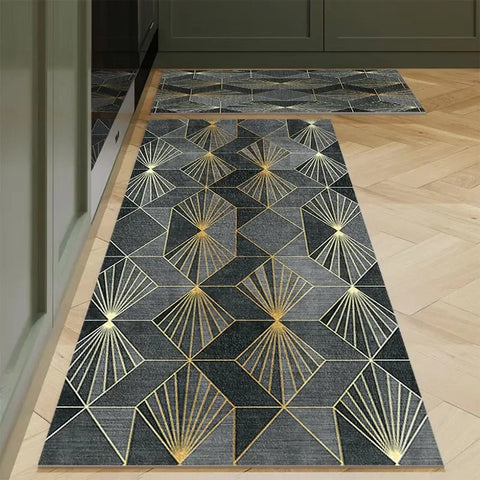 Navak Carpet Polyster Kitchen Carpet Mats for Floor Bedroom Living Room Area Rug Soft Washable Carpet Anti Slip Bathroom Entrance Doormat