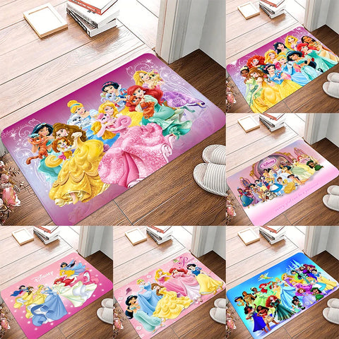 Navak Carpet Daily Picks Cartoon Disney Princess Door Mat Entrance Non-slip Doormat Washable Kitchen Carpet Hallway Rugs Bathroom Bath Door Mats