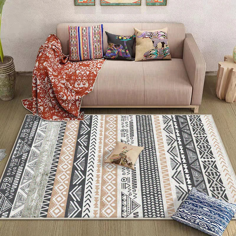 Navak Carpet Morocco Style Bedroom Decor Bedside Carpet Washable Carpets for Living Room Nordic Ethnic Lounge Rug Soft Non-slip Floor Mat