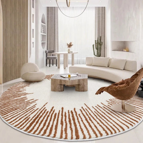 Navak Carpet Fluffy Soft Living Room Decoration Carpet Light Luxury Rugs for Bedroom Large Area Round Lounge Rug Home Study Thicken Plush Mat