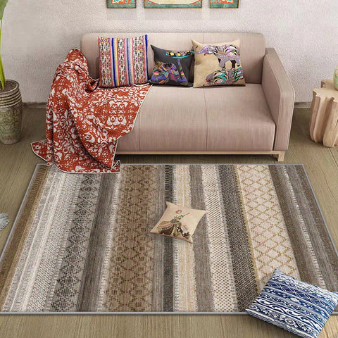 Navak Carpet Morocco Style Bedroom Decor Bedside Carpet Washable Carpets for Living Room Nordic Ethnic Lounge Rug Soft Non-slip Floor Mat