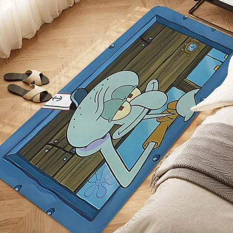 Navak Carpet Sleeping Room Floor Carpet D-SpongeBobs Cute Kitchen Waterproof Bathroom Mat Non-slip Custom Doormat Entrance Door Hallway Rug