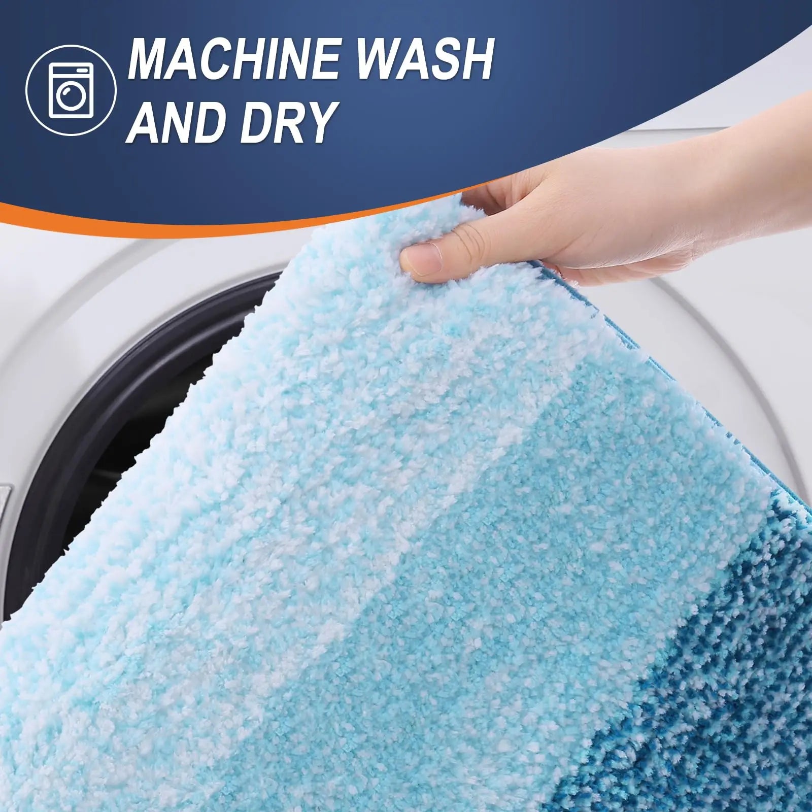 Navak Carpet Kitinjoy Bathroom Rug Mat extra Soft Absorbent Microfiber Bath Mat Non-Slip Plush Shaggy Machine Wash Carpet Bathroom Floor Rugs