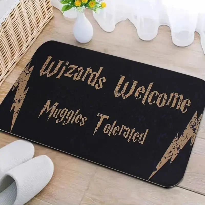 Navak Carpet Welcome Muggles Entrance Mat Living Room Floor Decoration Carpet Non-slip Easy To Clean Area Rug Home Office Washable Doormats