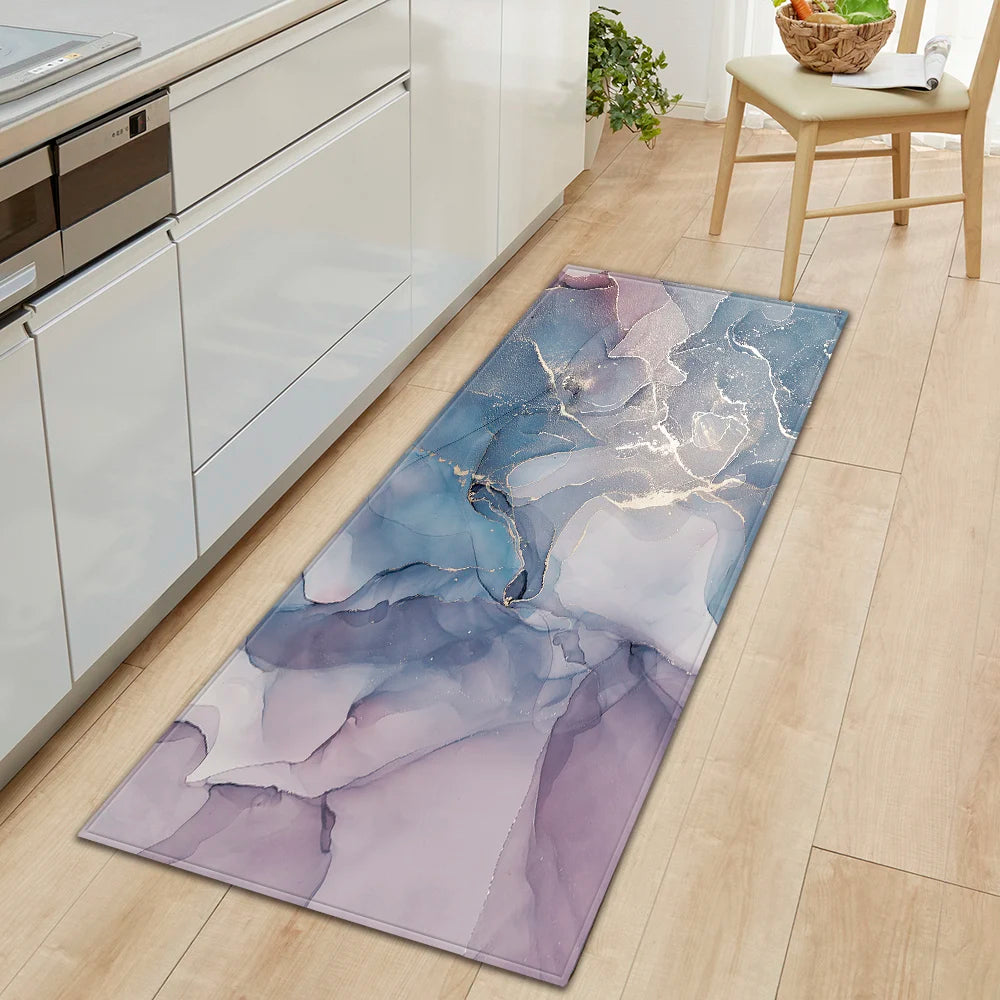 Navak Carpet Kitchen Bath Foot Mat Home Living Room Balcony Bedroom Bedside Floor Decor Long Carpet House Hallway Entrance Door Anti-Slip Rug