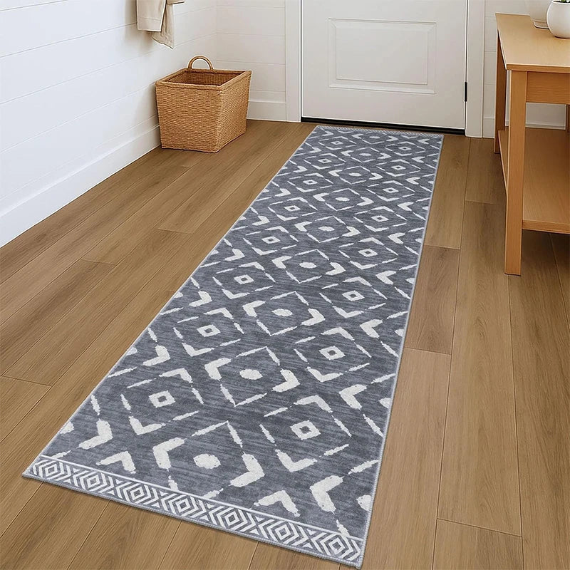 Navak Carpet Runner Rug for Hallway Carpet Non-slip Floor Mats Soft Machine Washable Carpets Geometric Bohemian Corridor Home Decor Rugs