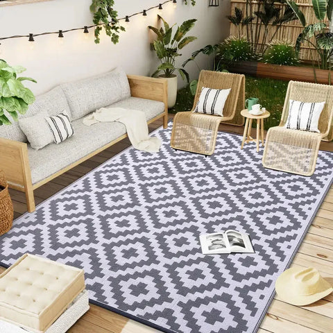 Navak Carpet UBN33HAPIHAPPY Indoor Outdoor Reversible Plastic Straw Patio Carpets Outdoor Rugs Waterproof Deck Backyard Family Picnic Bal9Hb^