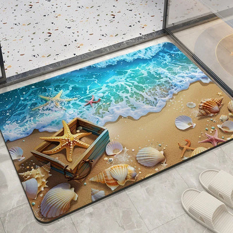 Navak Carpet Home decoration bedroom living room entrance entrance floor mat sea animal dolphin pattern kitchen bathroom absorbent carpet