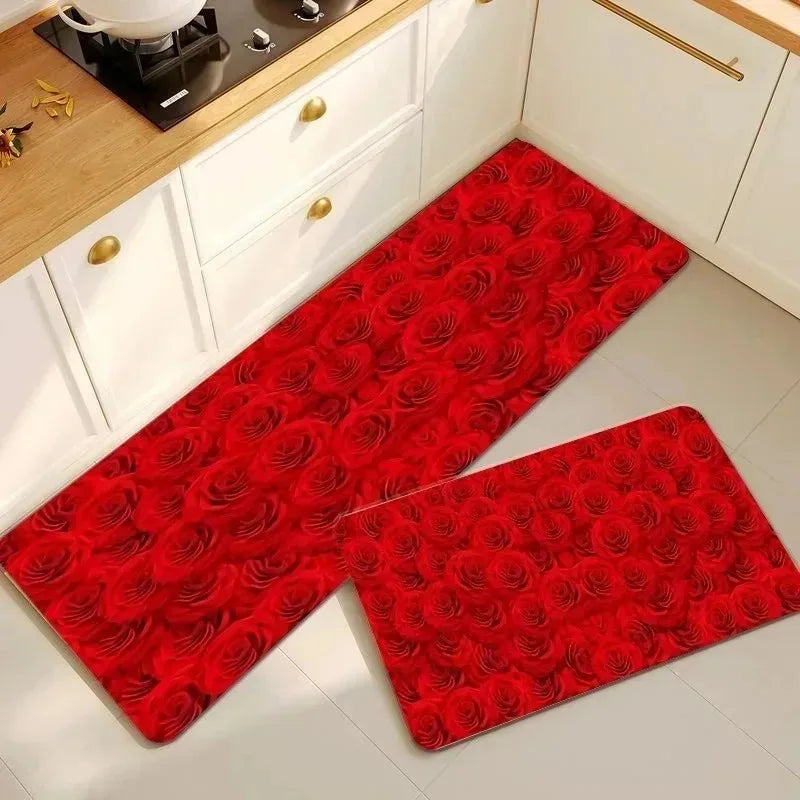 Navak Carpet 1PC 3D pattern Landscape Door Mats Kitchen Rugs Non-Slip Pop design Bathroom Rugs Bath Mat Carpet for Home Sink Laundry Decor