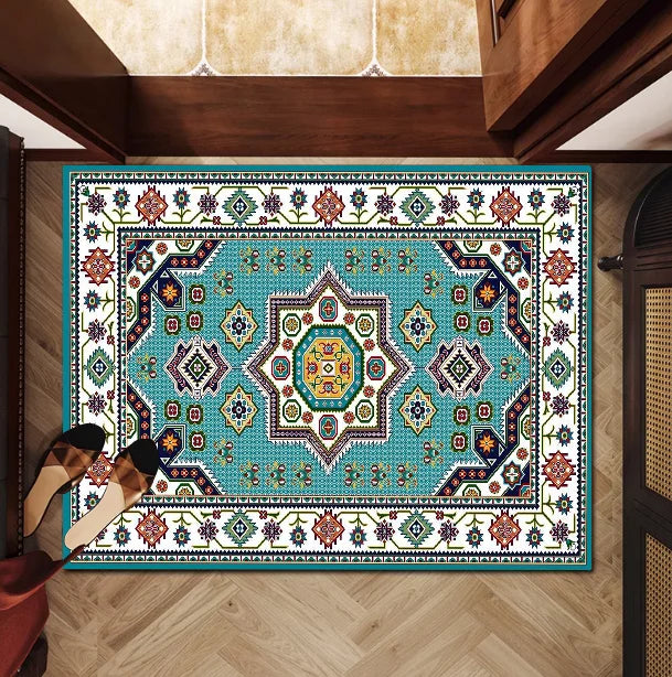 Navak Carpet Persian style Floor Mat Kids Room Bedroom Decoration Balcony Anti-Slip Doormat Living Room Welcome Rug