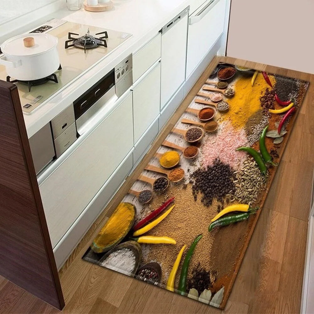 Navak Carpet Modern Kitchen Mat Home Entrance Doormat Hallway Bedroom Living Room Decoration Floor Carpet Balcony Bathroom Anti-Slip Long Rug