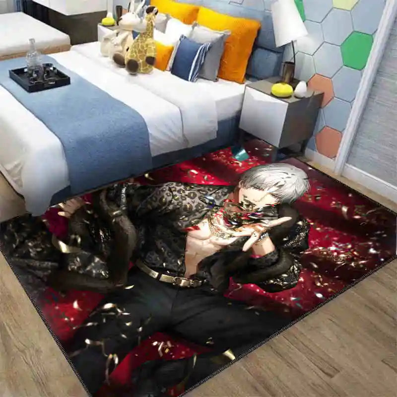 Navak Carpet Exclusive Picks Japanese Anime Loop-Pile Rug - Machine Washable Bedside Carpet for Airbnb, Hotel, Cozy Home Decor