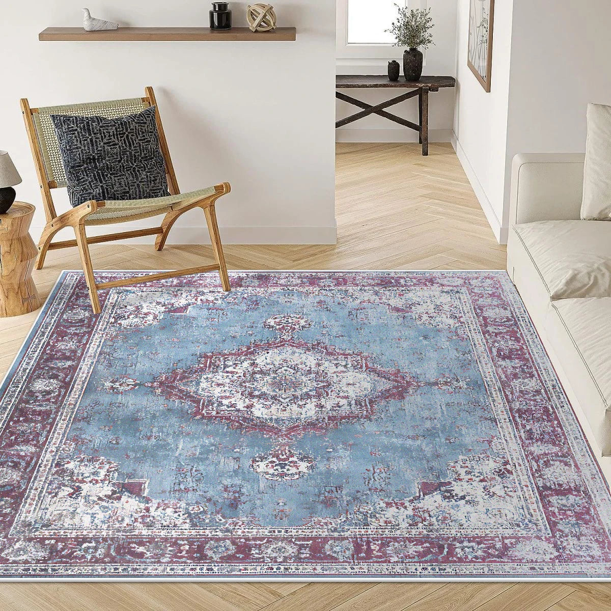 Navak Carpet Persian Style Retro Carpet for Living Room 200x300 Luxury Large Area Rugs for Bedroom Decoration Easy clean Anti-slip Lounge Mat