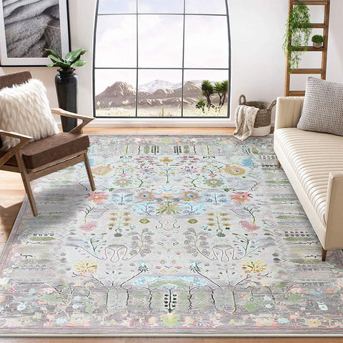 Navak Carpet Fluffy Short Large Area Living Room Rugs Persian Retro Decoration Home Bedroom Carpet 200x300 Lounge Bedside Non-slip Floor Mats