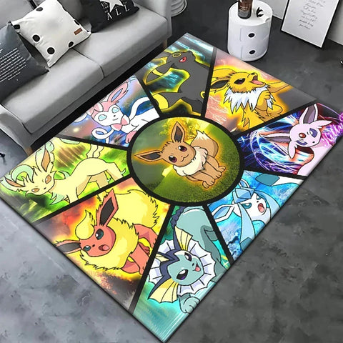 Navak Carpet Daily Picks Pokemon Cartoon Carpet Rug Living Room Bedroom Decoration Picnic Camp Kitchen Carpet Crawling Carpet Decoration