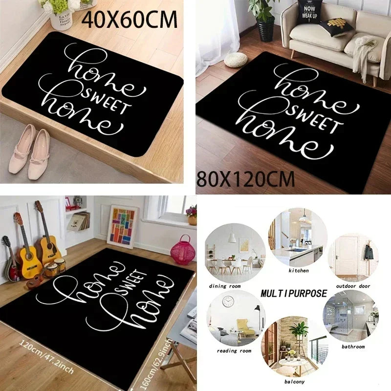 Navak Carpet Abstract Line Printed Living Room Carpet Non-slip Home Hotel Lobby Floor Mat Kitchen Bedroom Decor Rug Washable Entrance Doormat