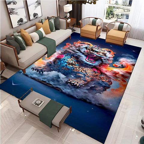 Navak Carpet Chinese Style Living Room Carpet Coffee Table Floor Mat Alfombra Rug Study Bedroom Bedside Home Decoration Non-slip Floor Mat