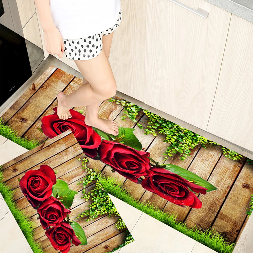 Navak Carpet Kitchen Mat Carpet for Floor Home Entrance Doormat Bedroom Living Room Decor Bedside Rug Hallway Balcony Bathroom Anti-Slip Mat