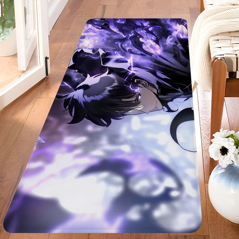 Navak Carpet Anime Solo L-leveling Gaming Entrance Door Mat Washable Non-Slip Living Room Sofa Chairs Area Mat Kitchen Welcome Doormat