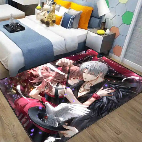 Navak Carpet Exclusive Picks Japanese Anime Loop-Pile Rug - Machine Washable Bedside Carpet for Airbnb, Hotel, Cozy Home Decor