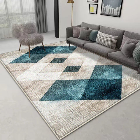 Navak Carpet Nordic Geometric Area Rug – Large Non-Slip Carpet | Custom Size for Living Room Sofa & Bedroom Home Decor