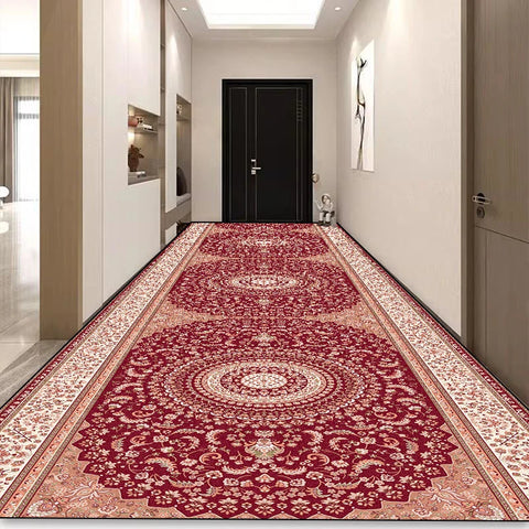 Navak Carpet Bohemian Long Corridor Carpet Luxury Persian Decoration Hallway Rug Non-slip Easy Cleaning Floor Mat Stairway Runners Carpets