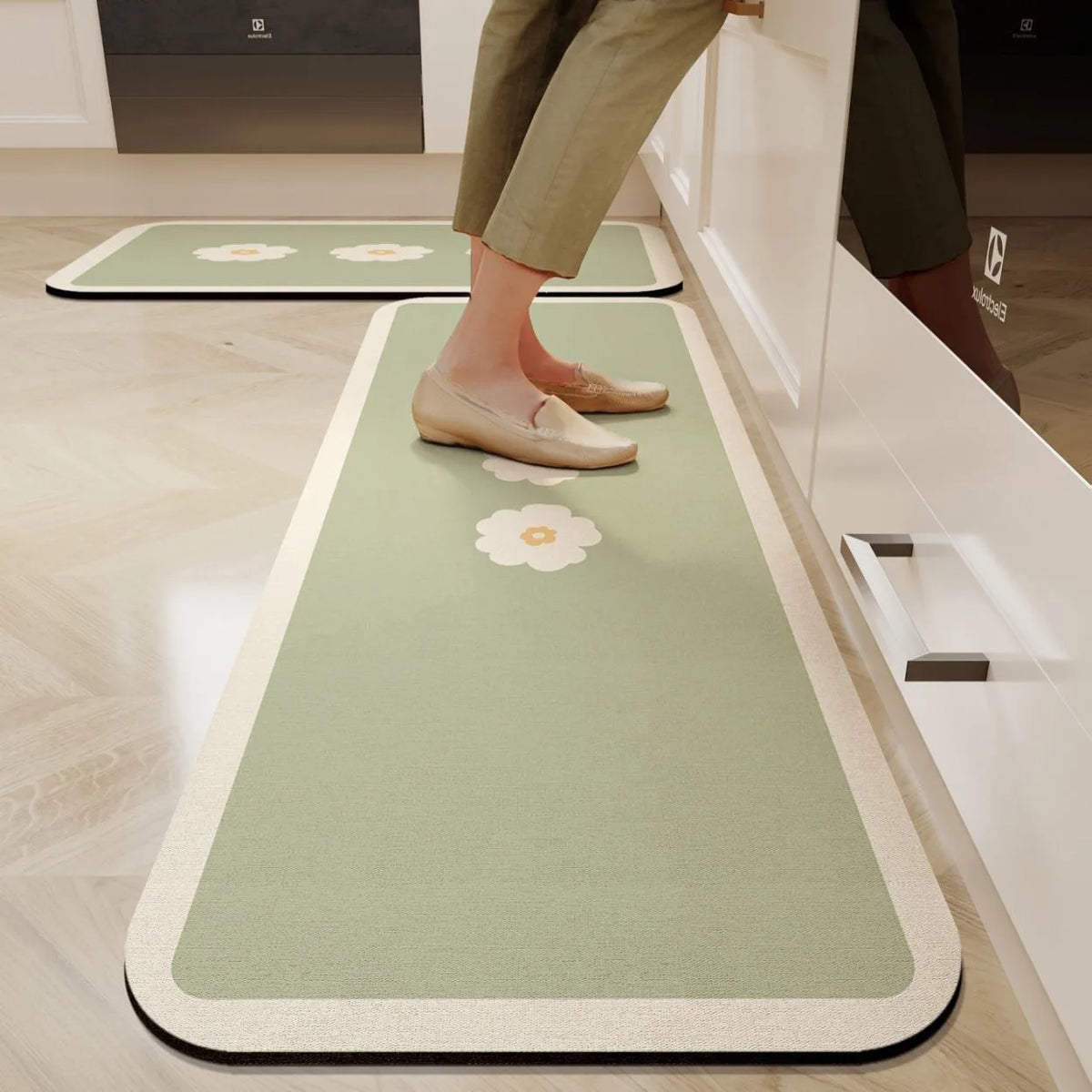 Navak Carpet Exclusive Picks Non-Slip Waterproof Kitchen Mat-Diatomaceous Earth Absorbent Rug, Anti-Fatigue Floor Pad for Indoor, Eco-Friendly Design