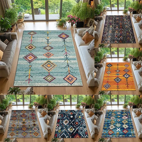 Navak Carpet Persian Retro Style Carpet Moroccan Leisure Rug Carpets for Living Room Living Room Decoration Washroom Floor Mat Rugs