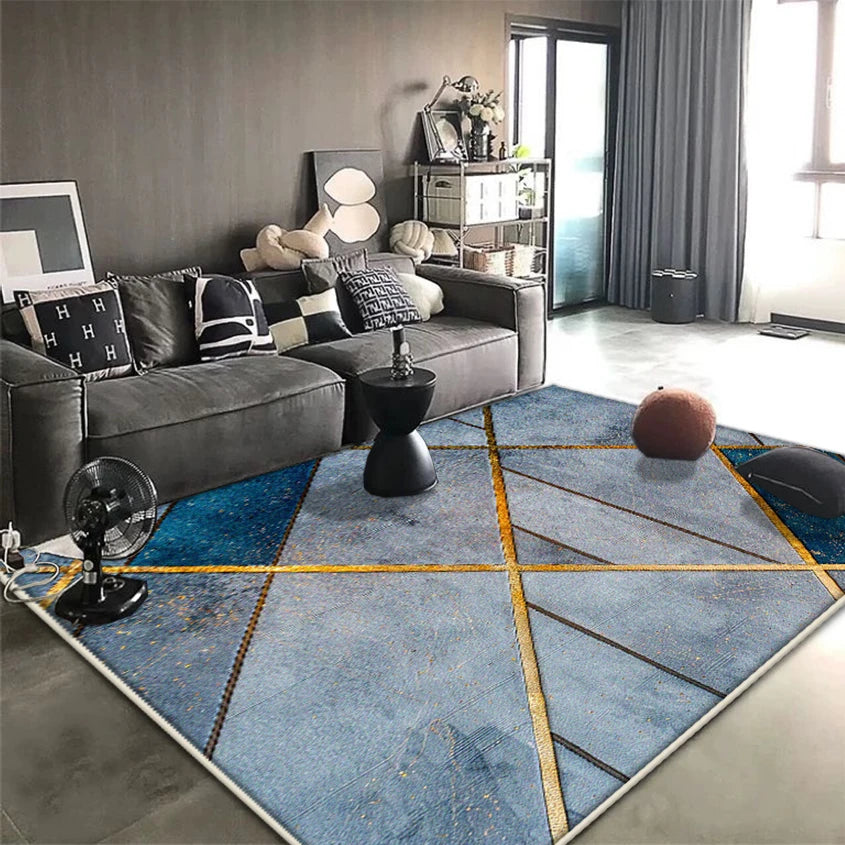 Navak Carpet Nordic Modern Carpet for Living Room Geometric Decoration Home Sofa Soft Large Rugs Non-slip Bedroom Lounge Plush Floor Mat Soft