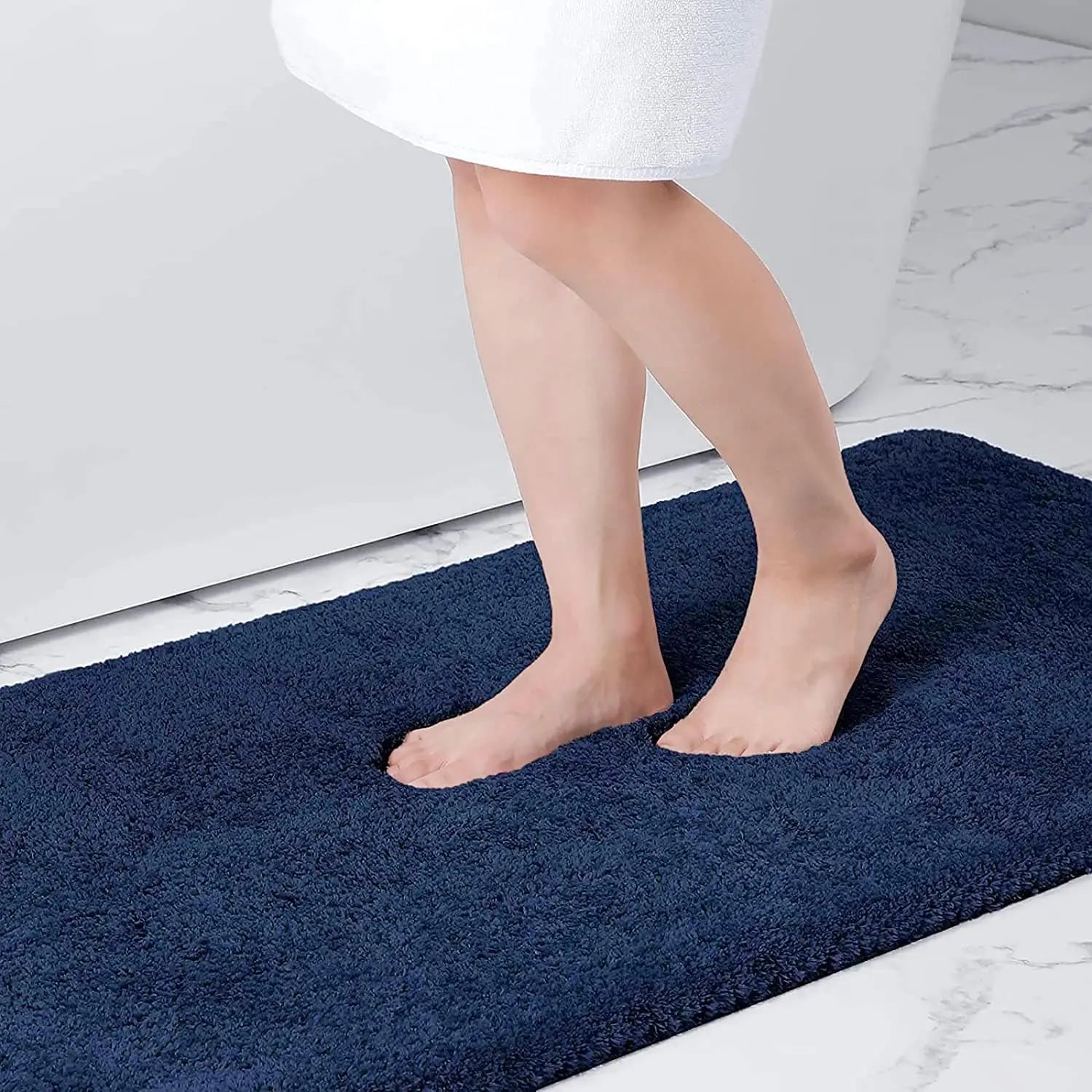 Navak Carpet Kitinjoy Fluffy Bathroom Rugs Non-Slip Washable Absorbente Bath Mat Soft Shaggy Microfibre Bath Mats Resist Dirt Kitchen Carpets