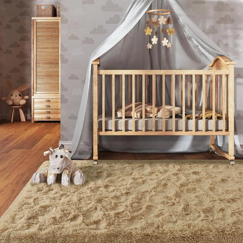 Navak Carpet Silk Wool Carpet Living Room Plush Rug Bed Room Floor Fluffy Mats Non-slip Home Decor Soft Velvet Carpet Kids Room Blankets