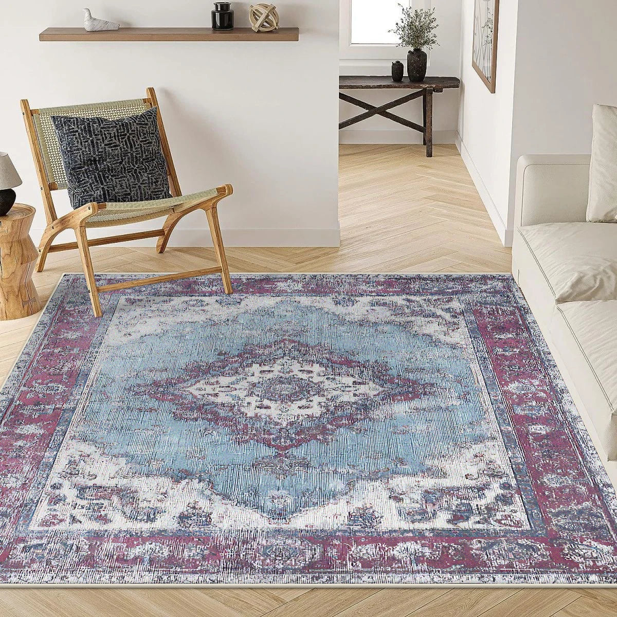Navak Carpet Persian Style Retro Carpet for Living Room 200x300 Luxury Large Area Rugs for Bedroom Decoration Easy clean Anti-slip Lounge Mat