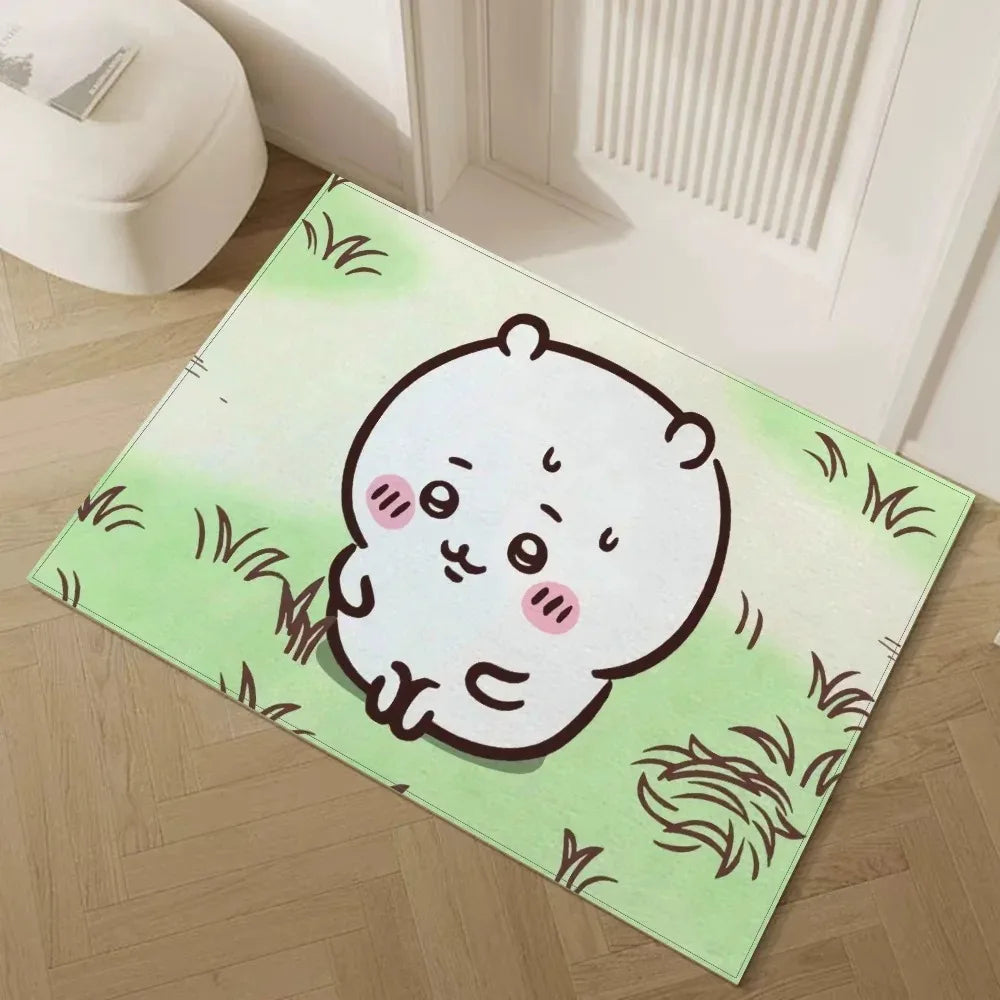 Navak Carpet Daily Picks Disney Chiikawa Floor Door Mat Living Bedrooom Bathroom Entrance Carpet Cute Girl Child House Home Decor Non-slip Rug