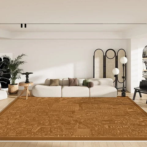 Navak Carpet French Retro Style Carpets for Living Room Large Area Bedroom Decor Plush Carpet Waterproof Bedside Floor Mat Anti-slip Soft Rug