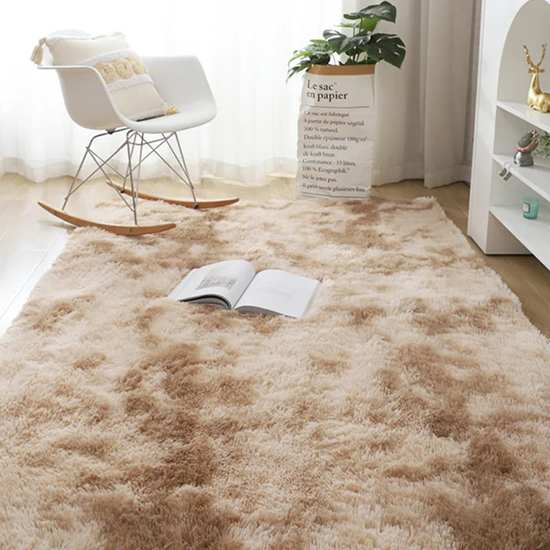 Navak Carpet Nordic Furry Rug Bedroom Carpet Living  Room Modern Decoration Hairy Carpets Large Size Black Gray Pink Beige Non Slip Mat