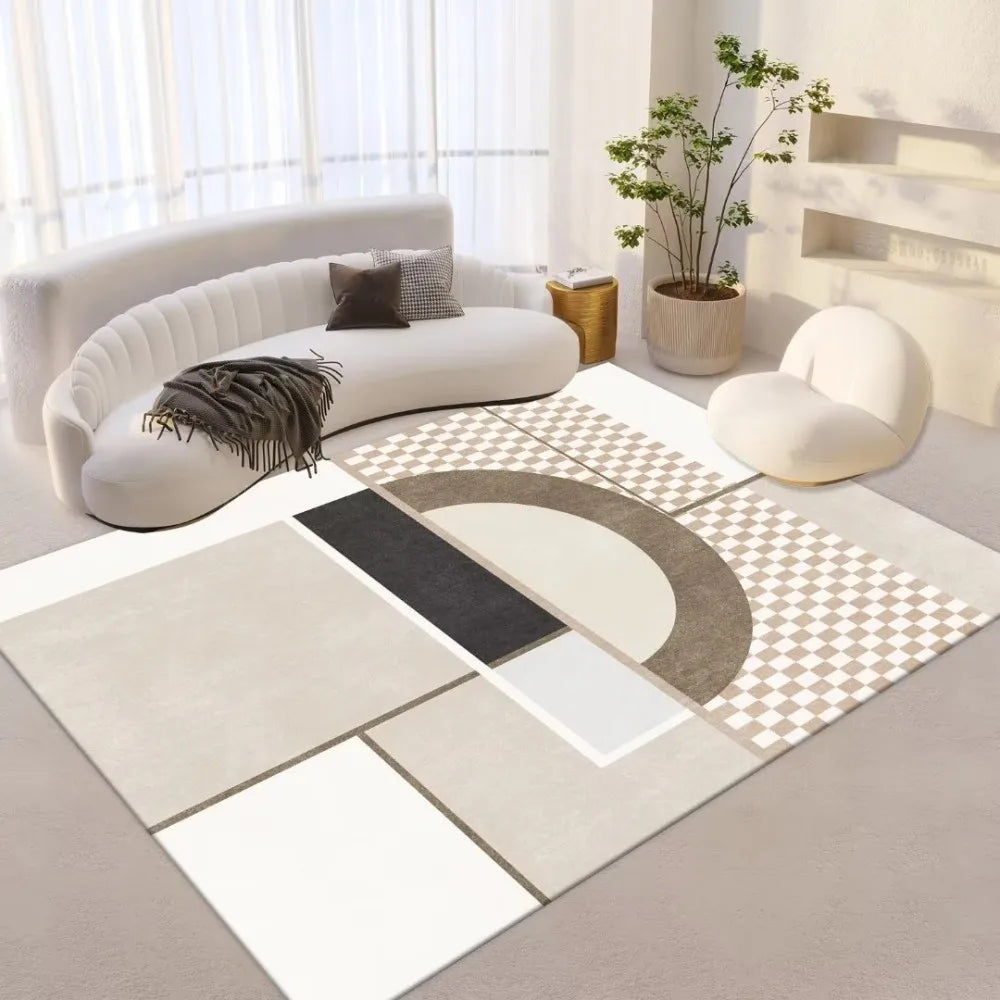 Navak Carpet Exclusive Picks Scandinavian Style Geometric Rug Living Room Study Wearable Design Modern Home Studio Ins Style Space