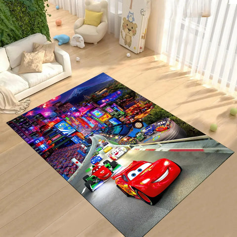 Navak Carpet Daily Picks Motorway Road Car Floor Carpet McQueen Cartoon Car Rug for Kids Room Decor Minimalist Nursery Child Play Mat Gift Ideas