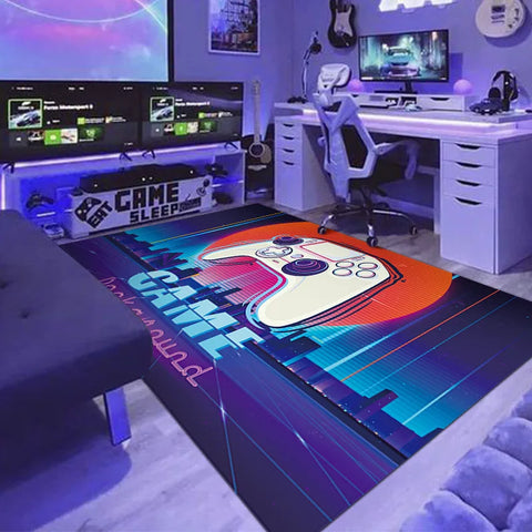Navak Carpet Exclusive Picks Cyberpunk Household Gaming Machine Race Room Swivel Chair Carpet Non-Slip, Dirt-Proof And Easy To Take Care Of Home Decor