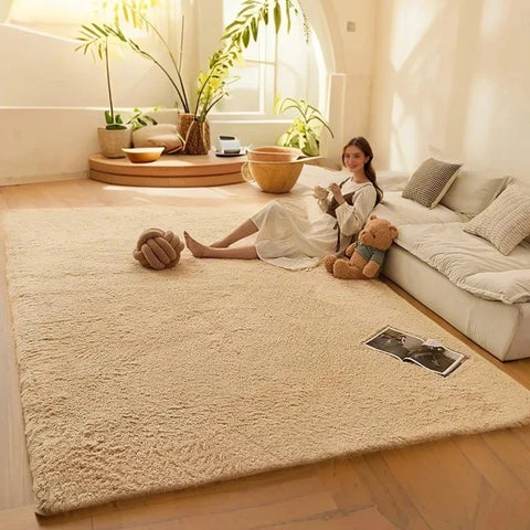 Navak Carpet Soft Lamb Wool Carpet For Children's Bedroom Foot Rugs Fluffy Plush Game Crawling Mat Balcony Cushion Home Decoration Pet Mats
