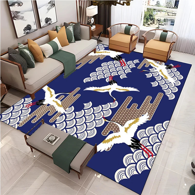 Navak Carpet Chinese Style Living Room Carpet Coffee Table Floor Mat Alfombra Rug Study Bedroom Bedside Home Decoration Non-slip Floor Mat
