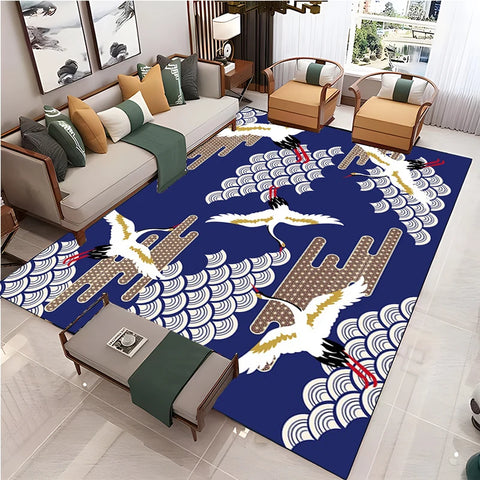 Navak Carpet Chinese Style Living Room Carpet Coffee Table Floor Mat Alfombra Rug Study Bedroom Bedside Home Decoration Non-slip Floor Mat