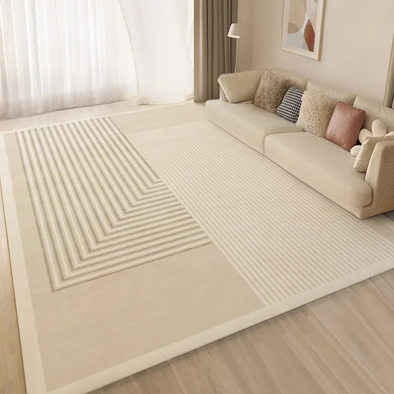 Navak Carpet Exclusive Picks Creme Style Bedroom Carpet Simply Bed Table Cushion Rug Light Luxury Living Room Full Sofa Coffee Home Decoration