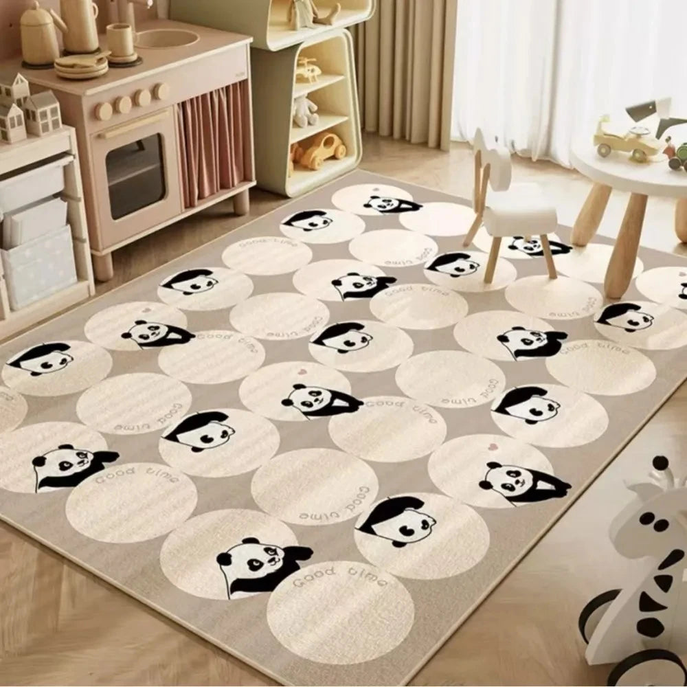Navak Carpet Carpet Room Bedroom Cartoon World Map Underwater World Space Rug Washable Non-slip Carpet Children's Playmat Home Decoration