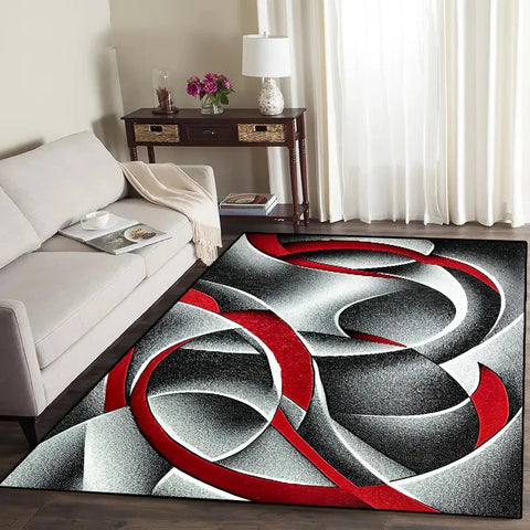 Navak Carpet Nordic Style  Area Rug Abstract Geometric Carpet Non-Slip Washable Carpet for Living Room Bedroom and Home Decor Floor Mat